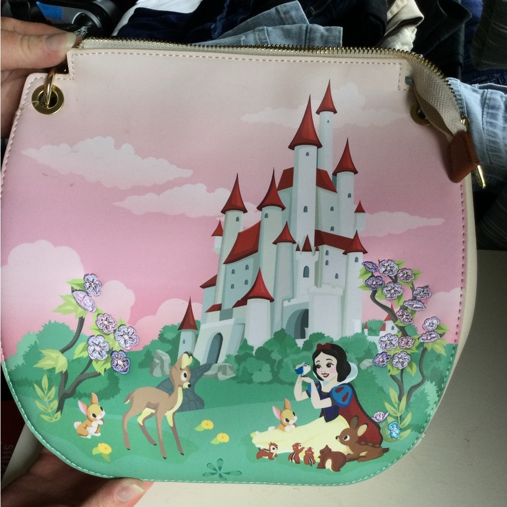 Disney Pink and Green Crossbody Bag